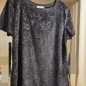 Dex Clothing L Crushed Velvet T-Shirt